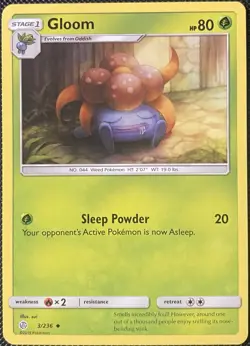 Gloom 3/236 Sm-Cosmic Eclipse Regular - Pokemon Card - Image 1