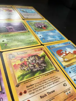 First edition Fossil Pokemon Cards Bundle Mixed Conditions 1999 WOTC - Image 5