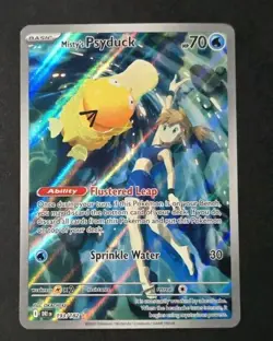 Pokemon TCG Misty’s Psyduck Destined Rivals 193/182 Illustration Rare Card NM* - Image 1