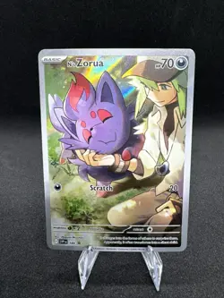 Pokemon TCG N's Zorua 189 Scarlet & Violet Promo Holo Card Journey Together - Image 1