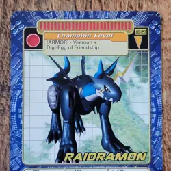 Raidramon BO-120 Digimon 2000 Bandai Digi Battle Trading Card Series 3 Champion - Image 1