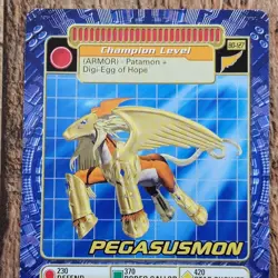 NM Pegasusmon BO-127 Digimon 2000 Bandai Digi Battle Card Game Series 3 Champion - Image 1