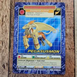 NM Pegasusmon BO-127 Digimon 2000 Bandai Digi Battle Card Game Series 3 Champion - Image 2