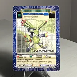 Bandai Rapidmon Ultimate Level Android Digimon Card BO-669 2001 - Image 1