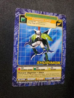 BO-124 Shurimon Digimon Card Digi-Battle Series 3 2000 Bandai NEAR MINT - Image 2