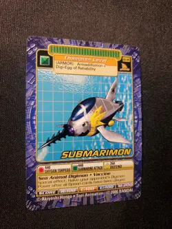 BO-126 Submarimon Digimon Card Digi-Battle Series 3 2000 Bandai NEAR MINT - Image 2