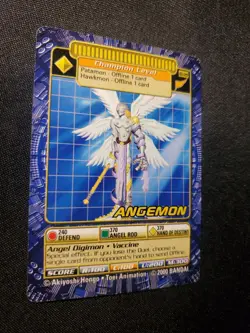 BO-128 Angemon Digimon Card Digi-Battle Series 3 2000 Bandai NEAR MINT - Image 2
