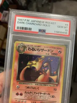 SWIRL 💫 PSA 10 Gem Mint Dark Charizard Holo 6 1997 Pokemon Japanese Team Rocket - Image 4