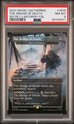 PSA 8 The Bridge of Death Foil 1678 Secret Lair Monty Python Holy Grail Vol2 MTG - Image 1