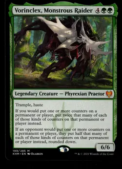 MTG Vorinclex Monstrous Raider Mythic 199/285 Kaldheim NM Regular-nm - Image 1
