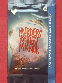 Magic The Gathering MURDERS AT KARLOV MANOR COLLECTOR BOOSTER SAMPLE PACK MTG - Image 1