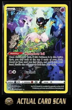 Mew #GG10/GG70 Pokemon TCG Crown Zenith: Galarian Gallery Ultra Rare,Holo - Image 1