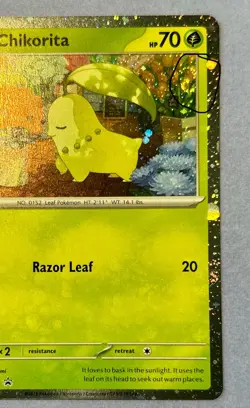 Chikorita 069 Cosmo Holo Swirl Promo - Perfect Order - Pokemon Card - Image 1