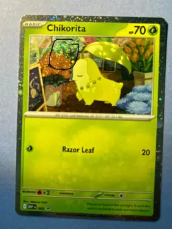 Chikorita 069 Cosmo Holo Swirl Promo - Perfect Order - Pokemon Card - Image 3