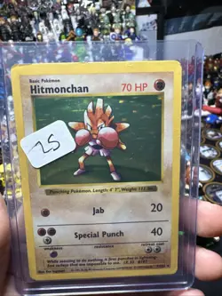 1995 Pokemon Hitmonchan 007/102 Base Set Holo - Image 1