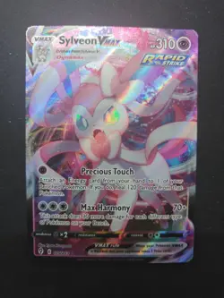 Pokemon TCG Sylveon Vmax SWSH07: Evolving Skies 075/203 Holo Ultra Rare - Image 1