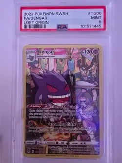 2022 Pokemon Lost Origin Gengar Trainer Gallery #TG06 PSA 9 Mint - Image 1