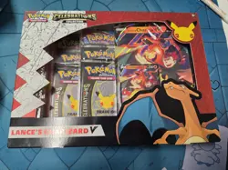 Pokemon TCG: Celebrations Collection Lance's Charizard V Collection Box - Image 1
