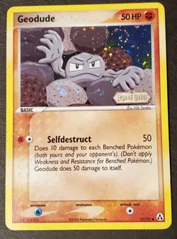 Geodude 53/92 Legend Maker Reverse Holo (With Swirl) | Pokemon TCG - Image 1