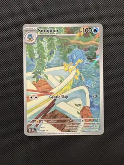Pokemon TCG Simipour 102/086 Sv: Black Bolt Illustration Rare Near Mint - Image 1