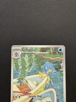 Pokemon TCG Simipour 102/086 Sv: Black Bolt Illustration Rare Near Mint - Image 3