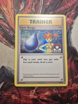 Gym Badge (Misty) - XY204 - 2017 Pokemon League Exclusive - Holo - MP - XY Promo - Image 1