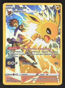 Jolteon TG04/TG30 Pokemon TCG Brilliant Stars Trainer Gallery NM - Image 1