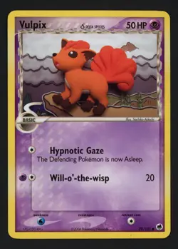 Vulpix (Delta Species) 70/101 Dragon Frontiers Common Pokemon TCG - Image 1