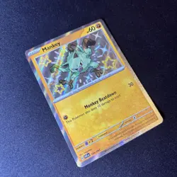 NM! Mankey (169/091) Paldean Fates Baby Shiny Rare Pokemon Card! FREE P&P! - Image 3