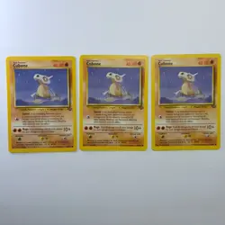 Pokemon TCG Cubone Jungle #50/64 3-Card Lot WOTC Vintage 1999 - Image 1