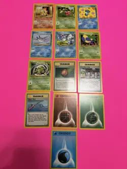 Lot Of 13 Pokemon Neo Genesis Cards-Vintage 2000 Wizards Of The Coast, NM-HP - Image 1