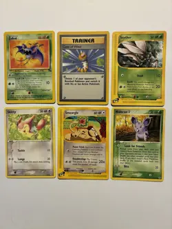 Pokemon Vintage Card Lot. 6 Cards Included. - Image 1