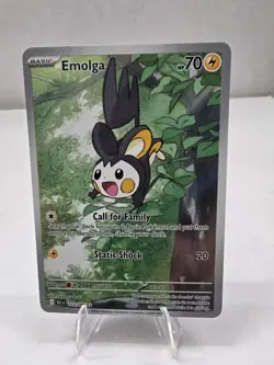 Emolga 112/086 SV Black Bolt Illustration Rare Near Mint English Pokemon Card - Image 1