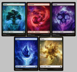 Full Art Land Set - Theros Beyond Death Land Set (5 Card Set) MTG Magic - Image 1