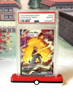 ⚡ Pikachu VMAX – Lost Origin – TG17/TG30 – PSA 10 GEM MINT – Pokemon Card 2022 - Image 1