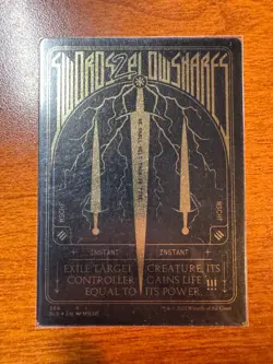 Swords to (2) Plowshares Foil Etched Secret Lair MTG Magic: The Gathering Mschf - Image 1