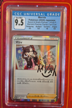 MARNIE 140/S-P SIGNATURE, CGC 9.5 GEM MINT, 2020 POKEMON CARD GAME - Image 1