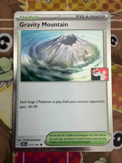 Gravity Mountain 177/191 Cosmos Holo Pokemon Play Prize Pack Series 7 Play Stamp - Image 1