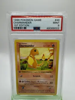 1999 Pokemon Game Charmander PSA 9 First 1st Edition Base Set 46/102 Card No 46 - Image 1