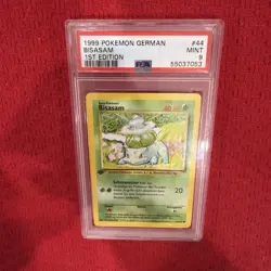 1999 Pokemon German Bisasam 1ST Edition Base Set #44 PSA 9 - Image 2