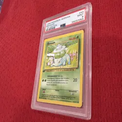 1999 Pokemon German Bisasam 1ST Edition Base Set #44 PSA 9 - Image 4