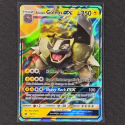 Alolan Golem GX - 34/111 - Ultra Rare - Crimson Invasion - Pokemon Card - LP - Image 1