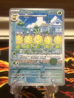 Pokemon TCG Sunflora Card 169/167 Twilight Masquerade Series - Image 1