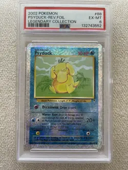 Pokemon Psyduck 88/110 Reverse Holo PSA 6 Legendary Collection - Image 1