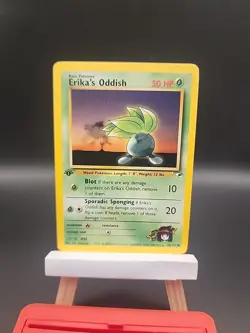 Erika's Oddish Gym Heroes 1st Edition 078/132 Pokemon TCG. - Image 1