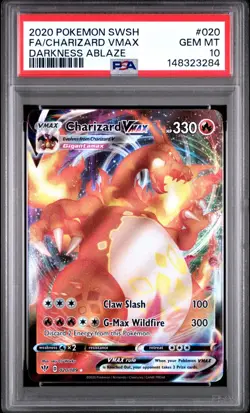 PSA 10 CHARIZARD VMAX 020/189 FULL ART DARKNESS ABLAZE POKEMON 🔥 - Image 1