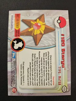 2000 Topps Pokemon TV Animation Edition Series 3 Non Holo #120 Staryu - Image 2