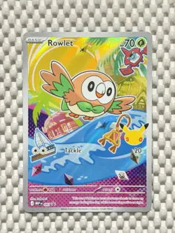 Rowlet 043 Holo Promo Pokemon First Partner 30th Anniversary Promo ENG NM #50 - Image 1