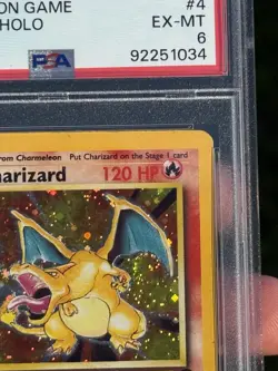 Pokemon Base Set 2 Charizard Holo Rare 4/130 PSA 6 English 2000 - Image 4