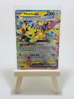 Pikachu EX 057/191 - Pokemon Scarlet & Violet Surging Sparks (SSP) Mint - Image 1